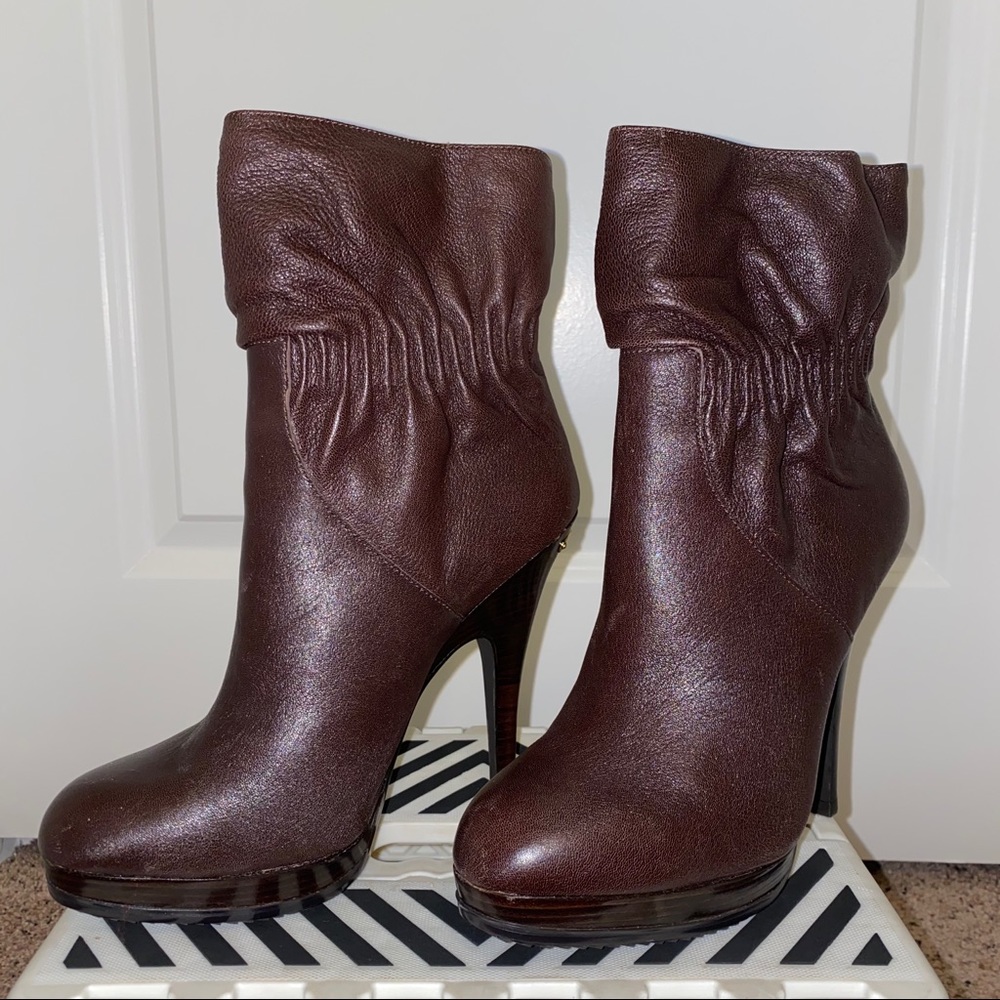 Michael by Michael Kors leather heel booties